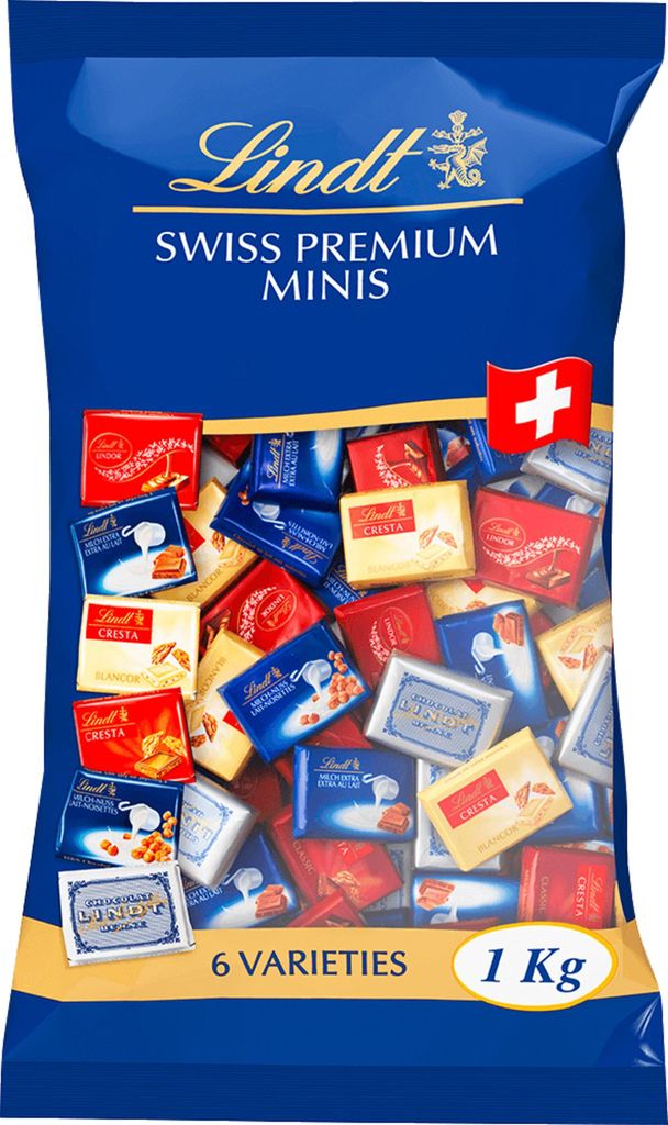 Lindt Napolitains, 1 kg, Sortiert, 566 kcal, 2361 kJ, 350 mm, 200 mm