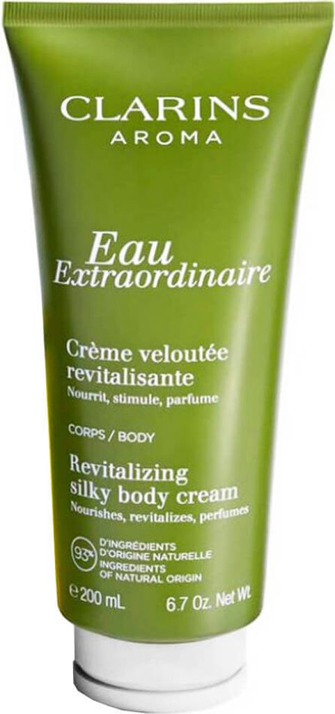 Clarins Eau Extraordinaire, Creme, Frauen, Feuchtigkeitsspendend, Auffrischend, Revitalisierend, Weichmachend, Jeder Hauttyp, 200 ml, Tube