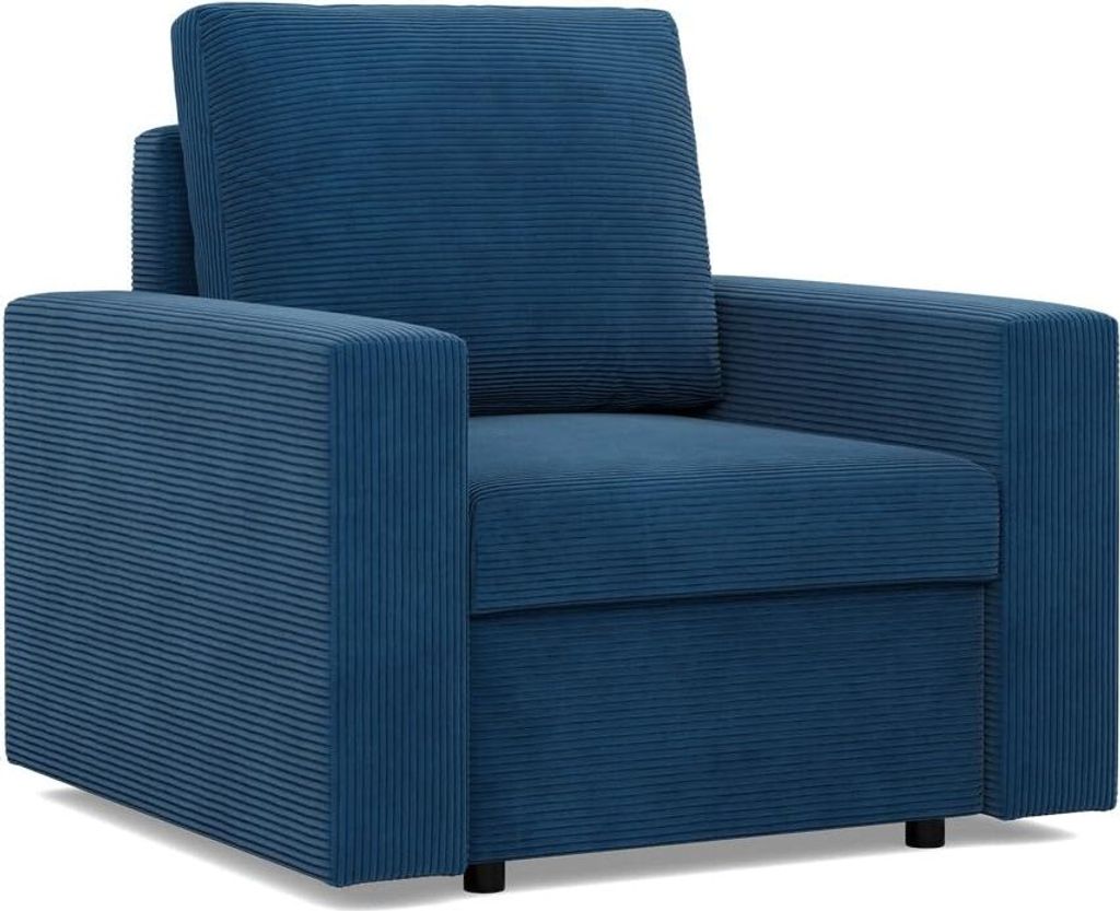 Loungesessel für das Wohnzimmer NEO, Cord - Dunkelblau