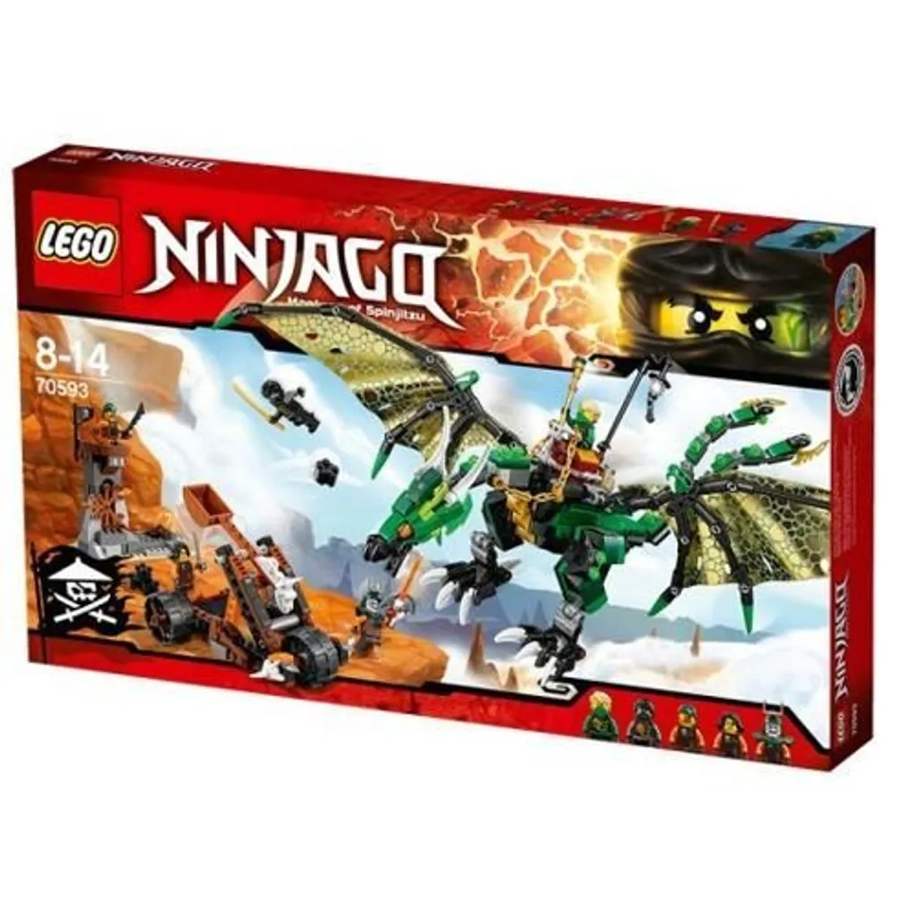 Dragon vert énergétique LEGO NINJAGO 70593 maquette articulée enfant