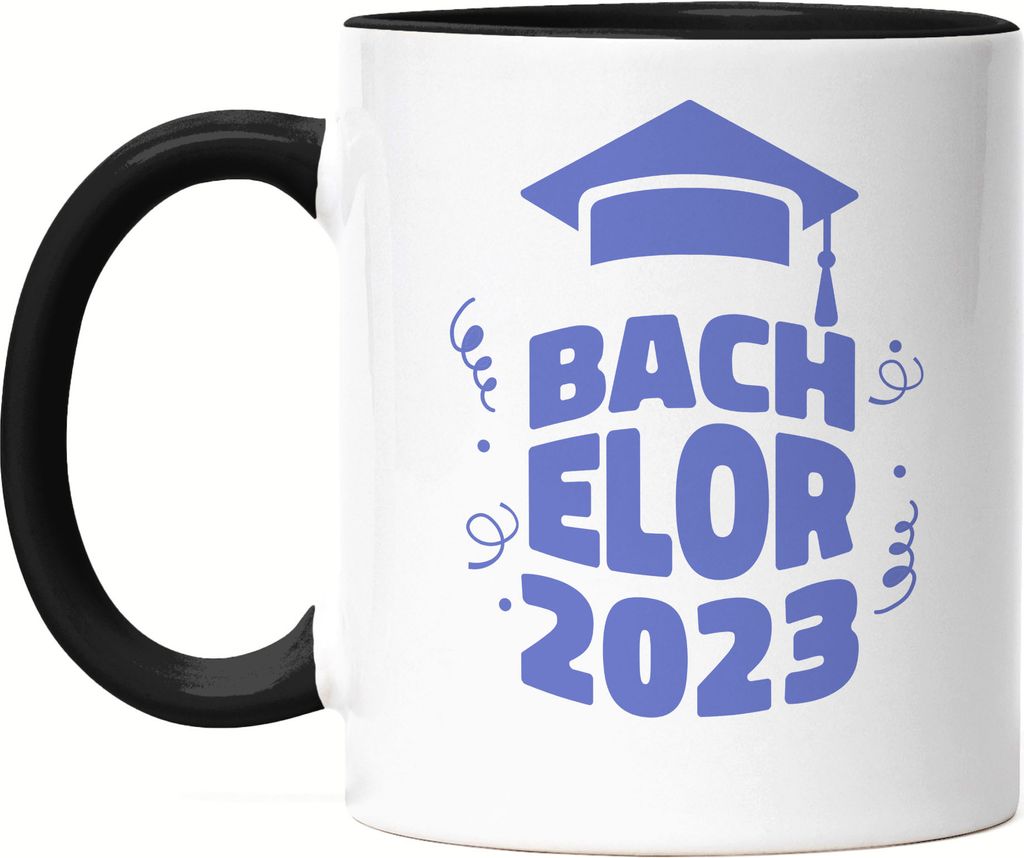 Bachelor 2023 Tasse Schwarz Abschluss Degree Universität Uni FH Fachhochschule Diplom