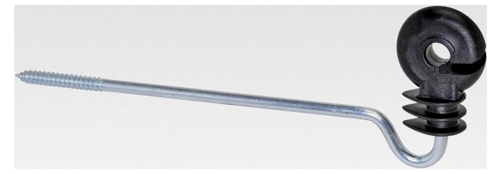 10 Stück Ringisolatoren, Abstandsisolatoren, 220 mm Langstielisolatoren mit Ringisolatorkopf, Lange Stütze und Holzgewinde