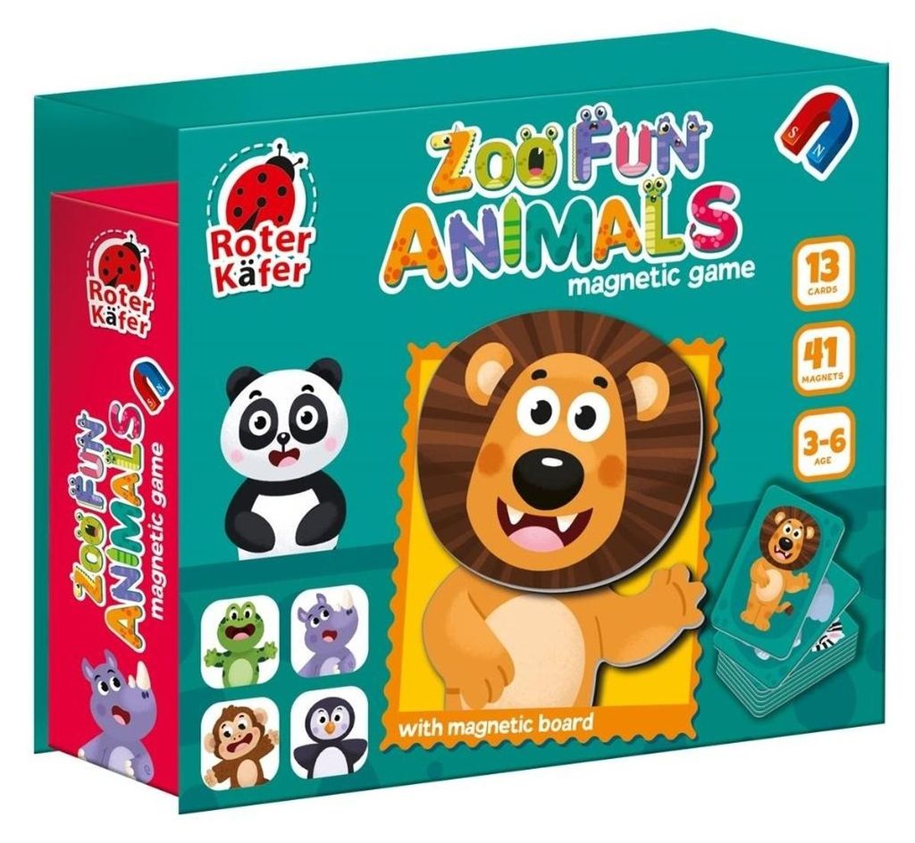Roter Kafer Puzzle magnetico Animali dello zoo - gioco Immagine del prodotto 