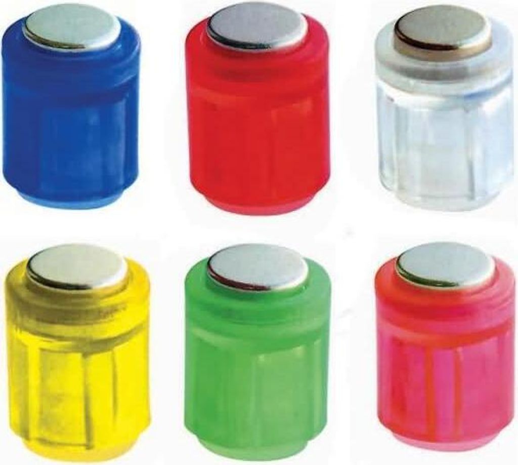 Magnet Zylinder 14x9mm bis 1900g VE=50 Stück Kristallfarben sortiert