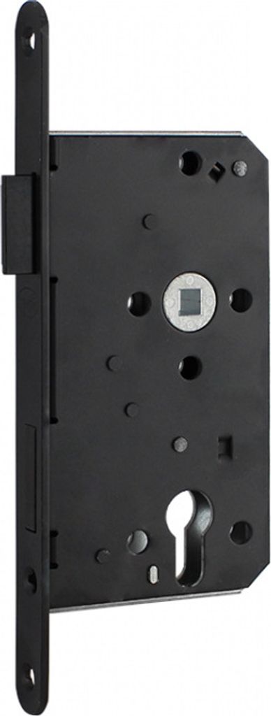 SCHWEISTHAL Objekt-Einsteckschloss BLACK Edition (DIN: DIN links, Lochung: WC) DIN: DIN links Lochung: WC