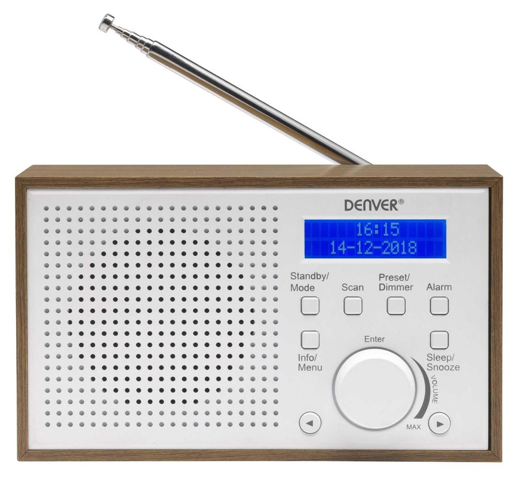 Denver Radio UKW DAB+ Digitalradio DENVER DAB 46 white Produktbild 