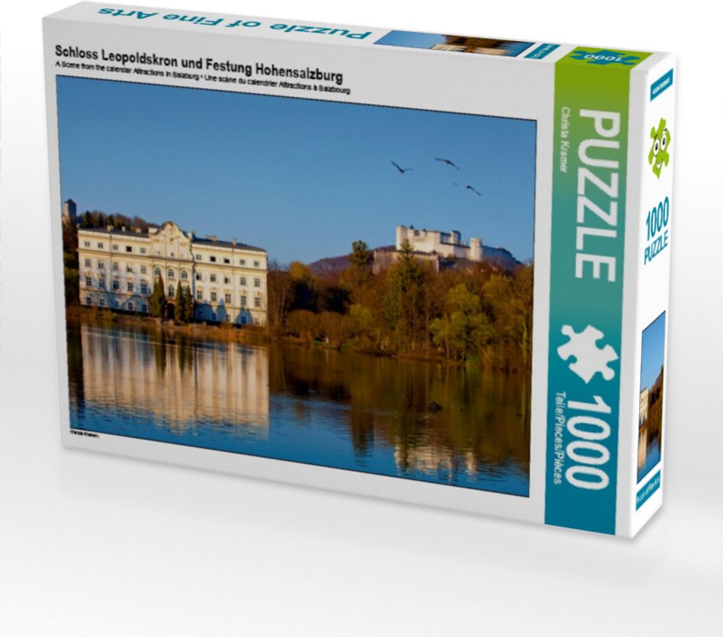 Calvendo Schloss Leopoldskron und Festung Hohensalzburg 1000 Teile Puzzle quer 640x480mm, Kramer Christa; 7449806