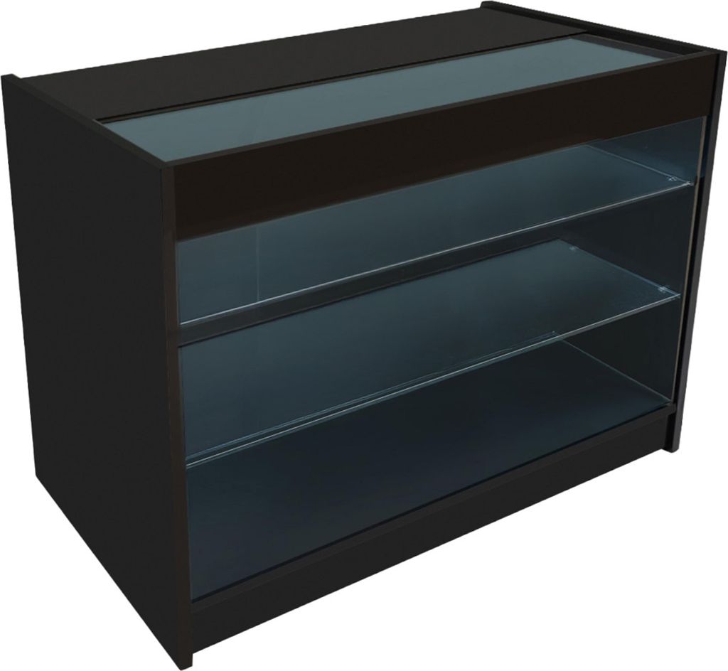 K1200 – Banco espositore a LED, colore nero Immagine del prodotto 