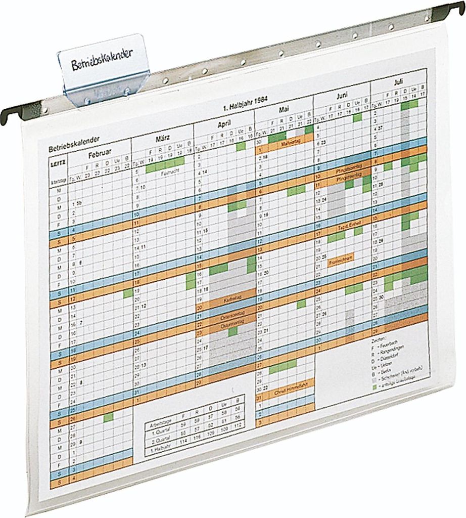 Leitz Hängetasche ALPHA 19290000 DIN A4 PVC transparent