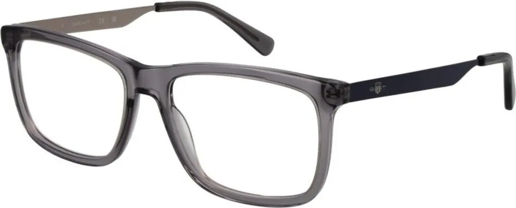 Monture Gant GA3294 57020 rectangulaire en métal gris - Taille 57-20-145