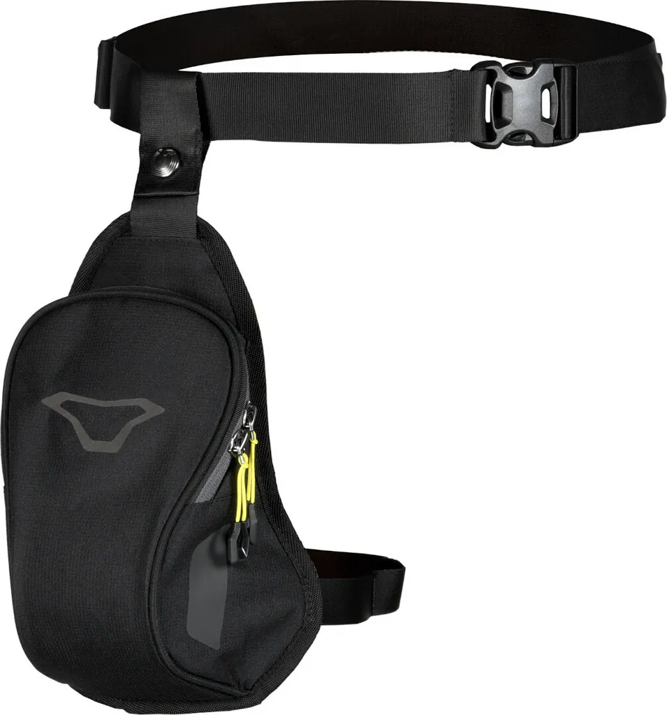 Sacoche de Cuisse Moto Macna Basic Noire - Rangement Jambe Ergonomique