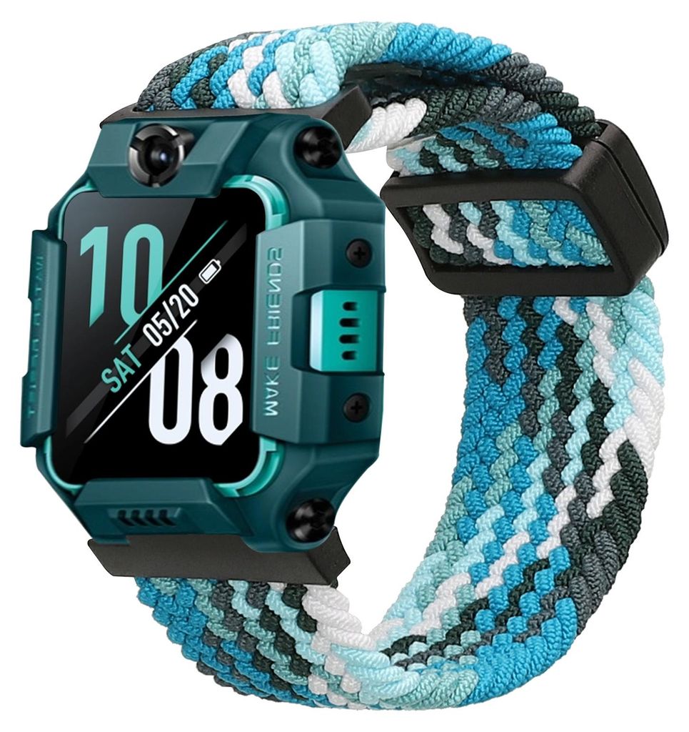 kwmobile Ersatzarmband kompatibel mit imoo Watch Phone Z1 / Z7 / Z6 Armband - Nylonarmband mit Magnetverschluss - Hellblau