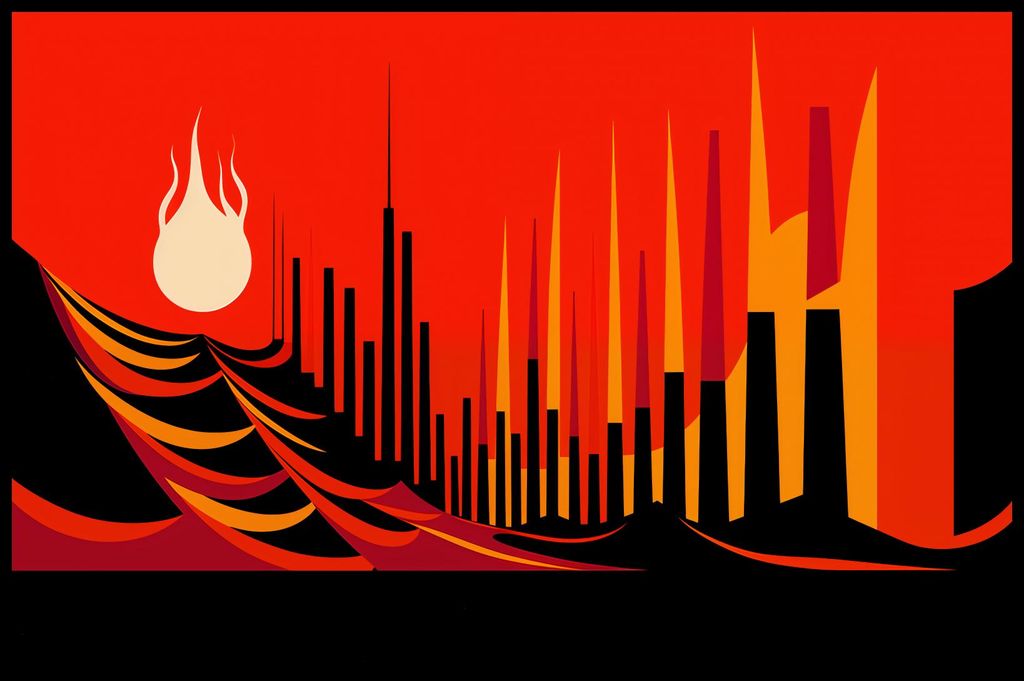 Plakat 86,4x56,8cm Städtisches Blutfeuer