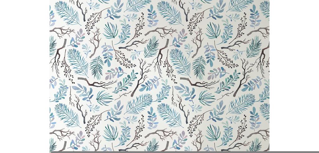 Coloray Fototapete 360x250 cm Vlies-Fototapete - Winterzweige