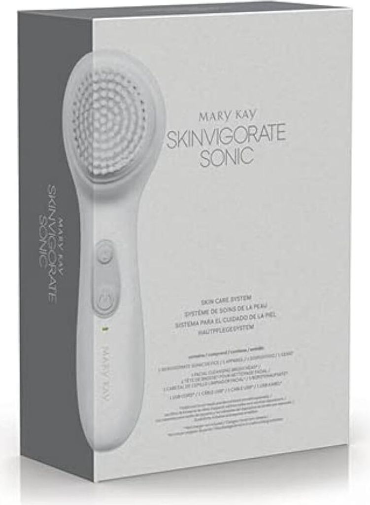 Mary Kay Skinvigorate Sonic Skin Care System, Sonic Gesichtsreinigungsbürste, Hautpflege zur Reinigung, Peeling, Massagebürste