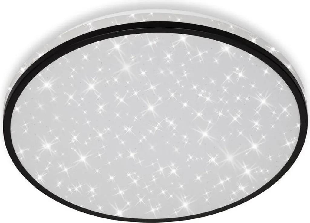 Lampada Soffitto LED Briloner 24W Cielo Stellato Nero Ø38cm 4000K