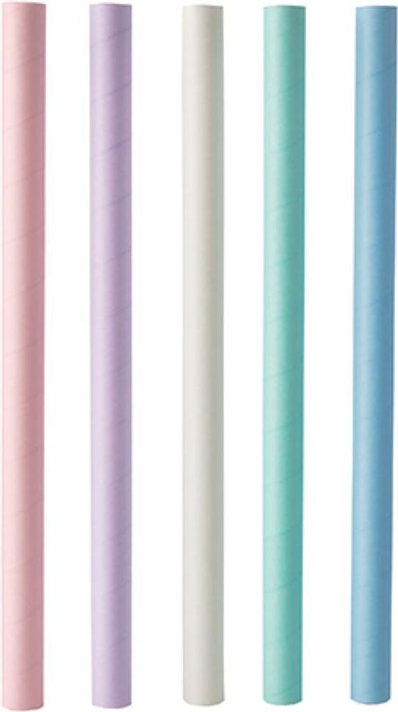 Papstar Bubble Tea cannucce di carta Ø 12 mm - 20 cm colori Immagine del prodotto 