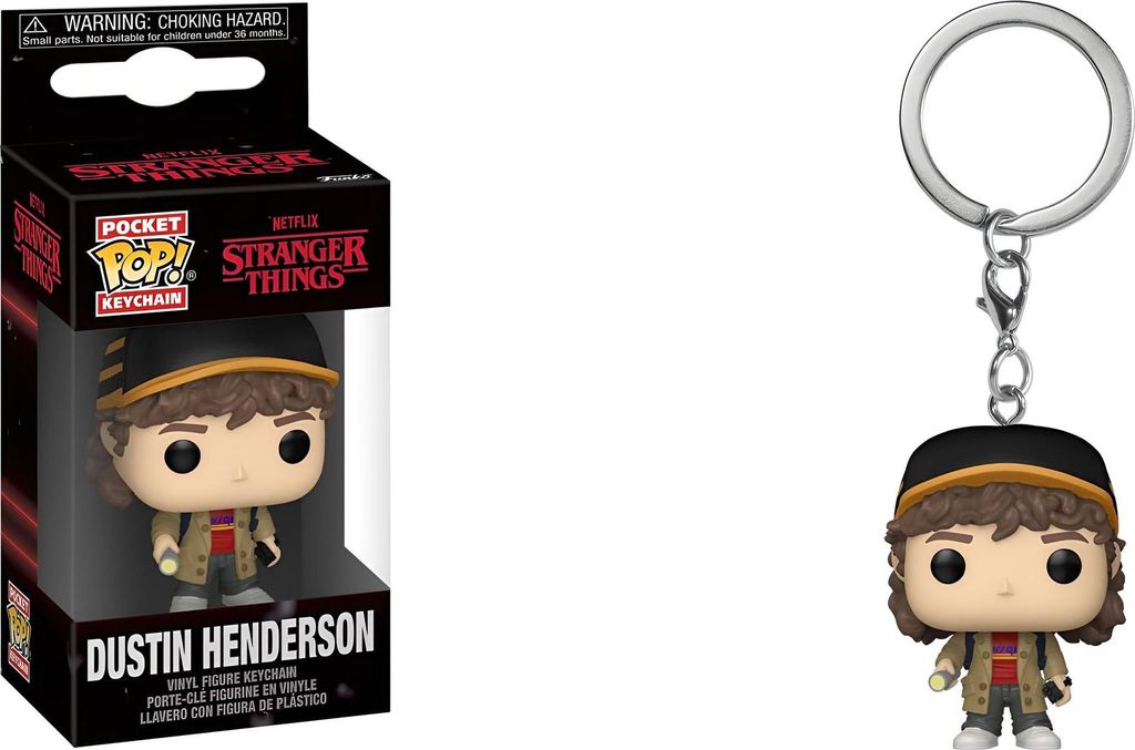 Funko POP Keychain - Stranger Things 5 -Dustin Henderson