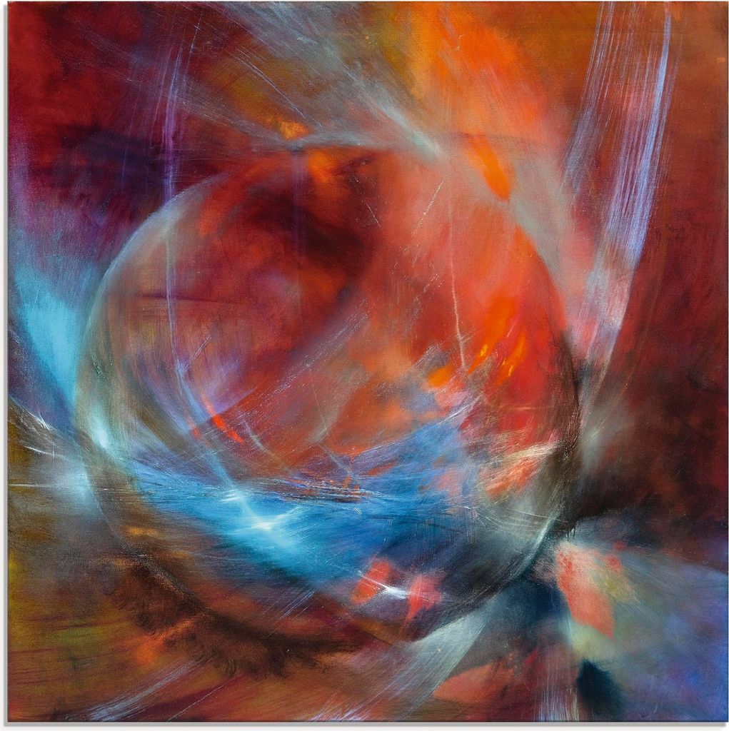 ARTland Glasbild Murmel Größe: 50x50 cm