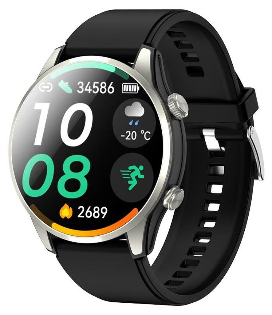 INF GPS Bluetooth Anruf Smartwatch - Silber