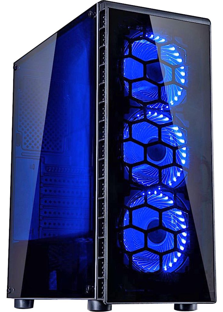Inter-Tech Geh CXC2 Gaming 3x120mm Lüfter Argus L-12025 blau