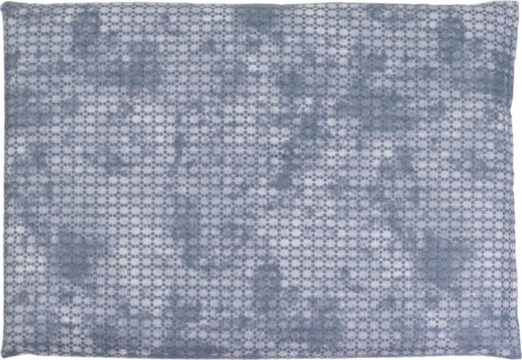 Zirbenkissen 30x20cm, grau-blau + Bio Inlett natur - Zirbenholzspäne im Zirbenholzkissen