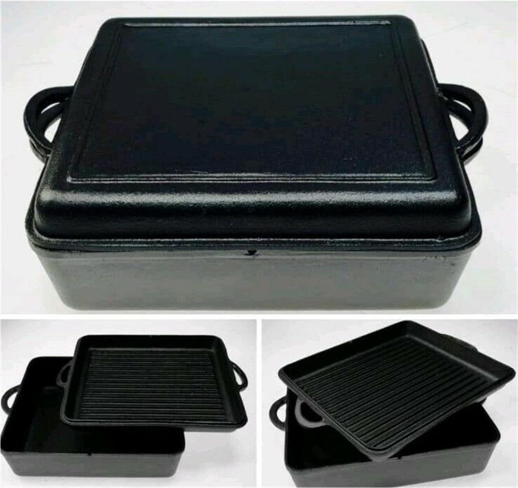 Eisengusstopf Eckig Dutch Oven 7.8 L