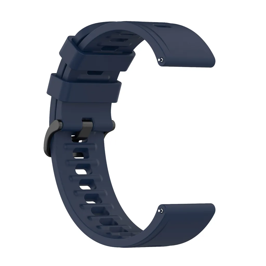 Cinturino Silicone per Xiaomi Watch S1 Active e Color 2 Nero/Blu - 2