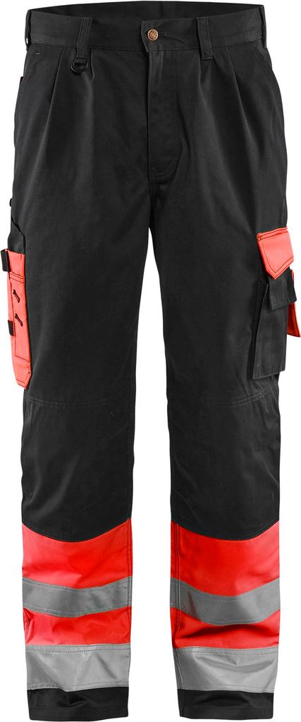 Blakläder High Vis Bundhose 1584 1860 in div. Farben, Farbe:high vis rot/schwarz, Größe:64