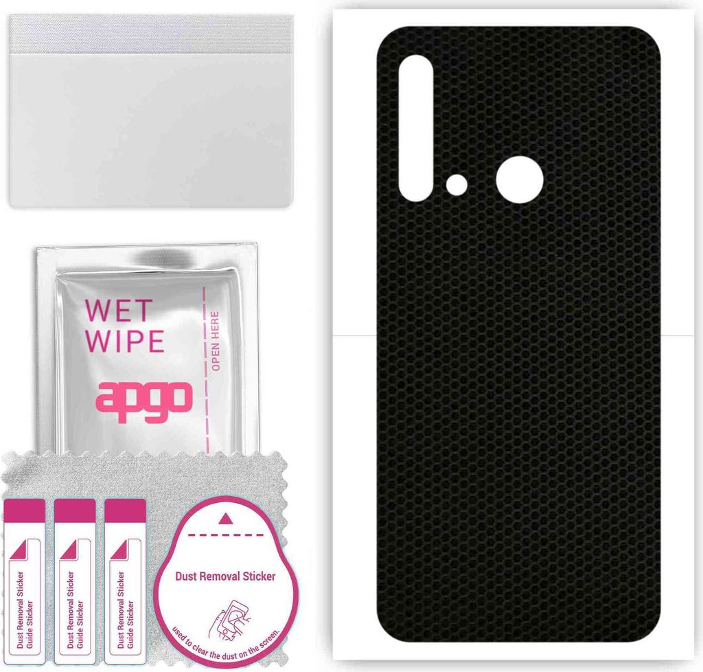 apgo Rückseite Schutzfolie, Skin, kompatibel mit Huawei nova 5i, Hinten Displayschutzfolie aus Vinylfolie, kratzfest, einfache Montage - Matrix