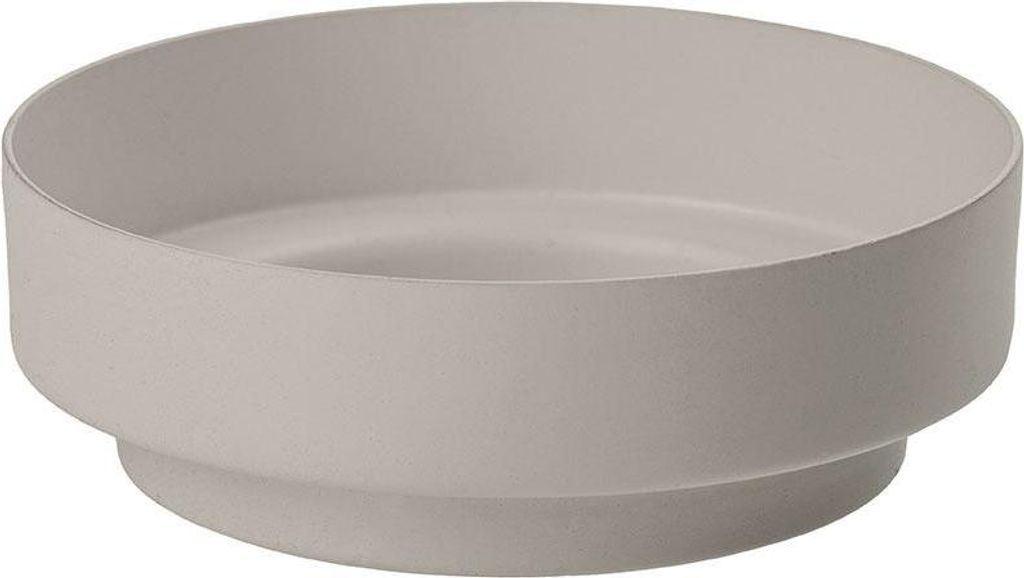 INNA-GLAS Kerzenständer Stumpenkerze FLORIDUS, für Kerzen bis Ø8cm Schlamm, 3,5cm, Ø10cm - Metall Kerzenhalter