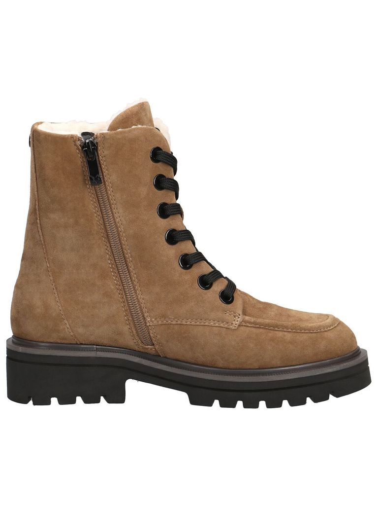 CAPRICE Damen Lace Boot Flat Art: 9-9-26218-29 in olive suede (grün) - Größe:40