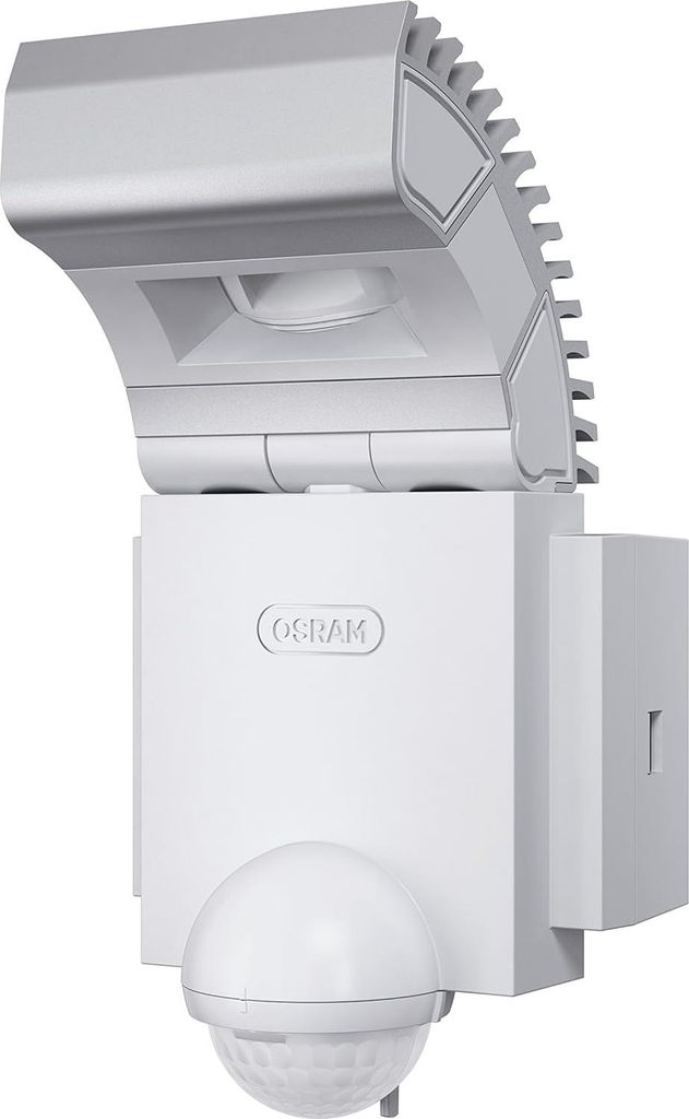 Osram LED-Spot, Noxlite, aussenenlampe, aussenenstrahler 60° schwenkbar und 70° kippbar, Bewegungsmelder, Daemmerungssensor, weiss kaltweiss - 6000K