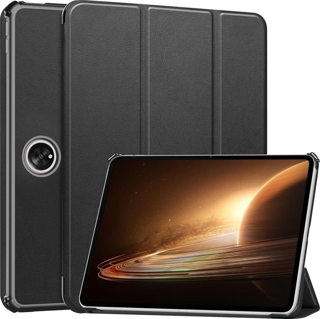 Bizon Case Tab Croc für Oppo Pad 2 / OnePlus Pad, schwarz