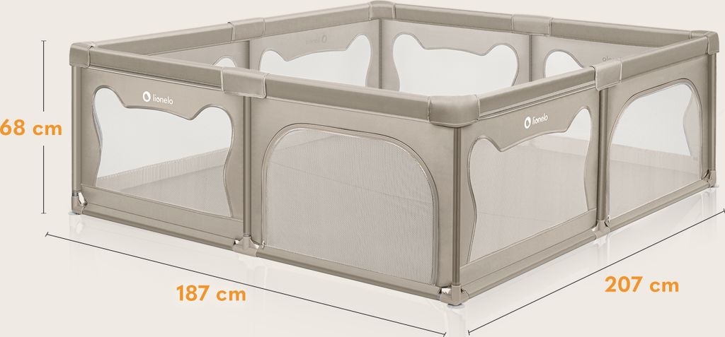 Lionelo Laufgitter WILLOW XL sehr große Spielfläche, 2 Produktbild 10