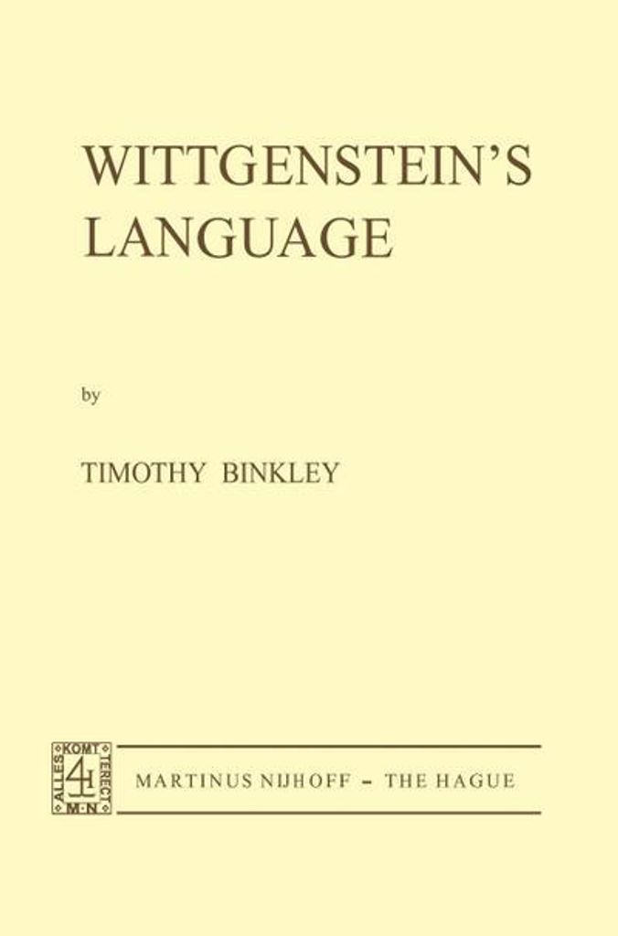 Wittgenstein's Language