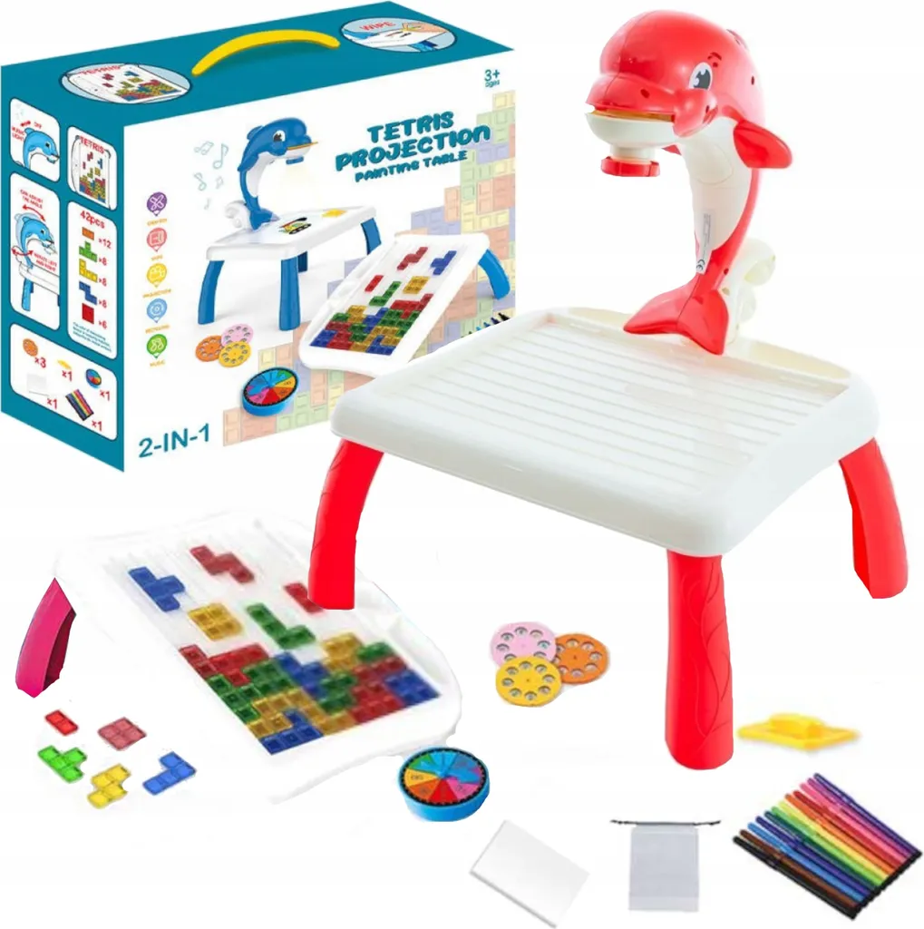 Projecteur de table à dessin Dolphin Tetris 200-1c éducatif pour enfant
