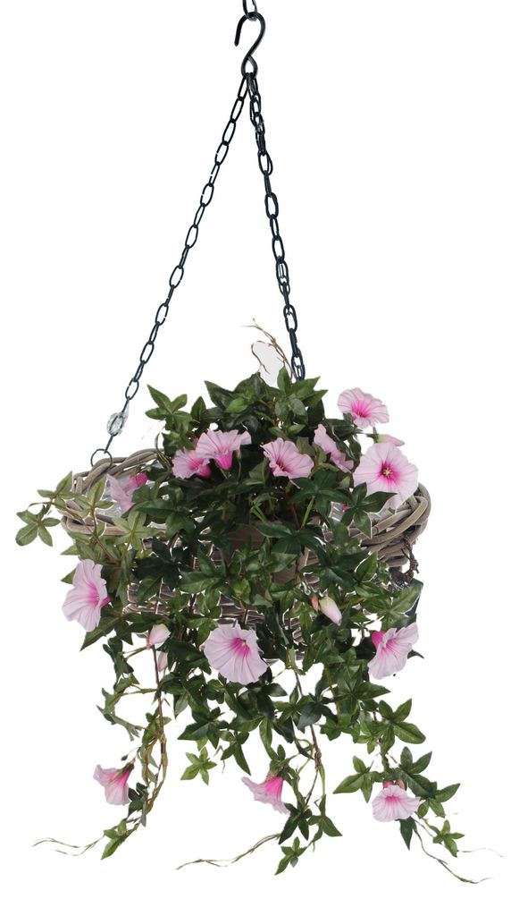 Hangekorb - D30 cm - Rattan geflochten - Hangepflanze - an Produktbild 