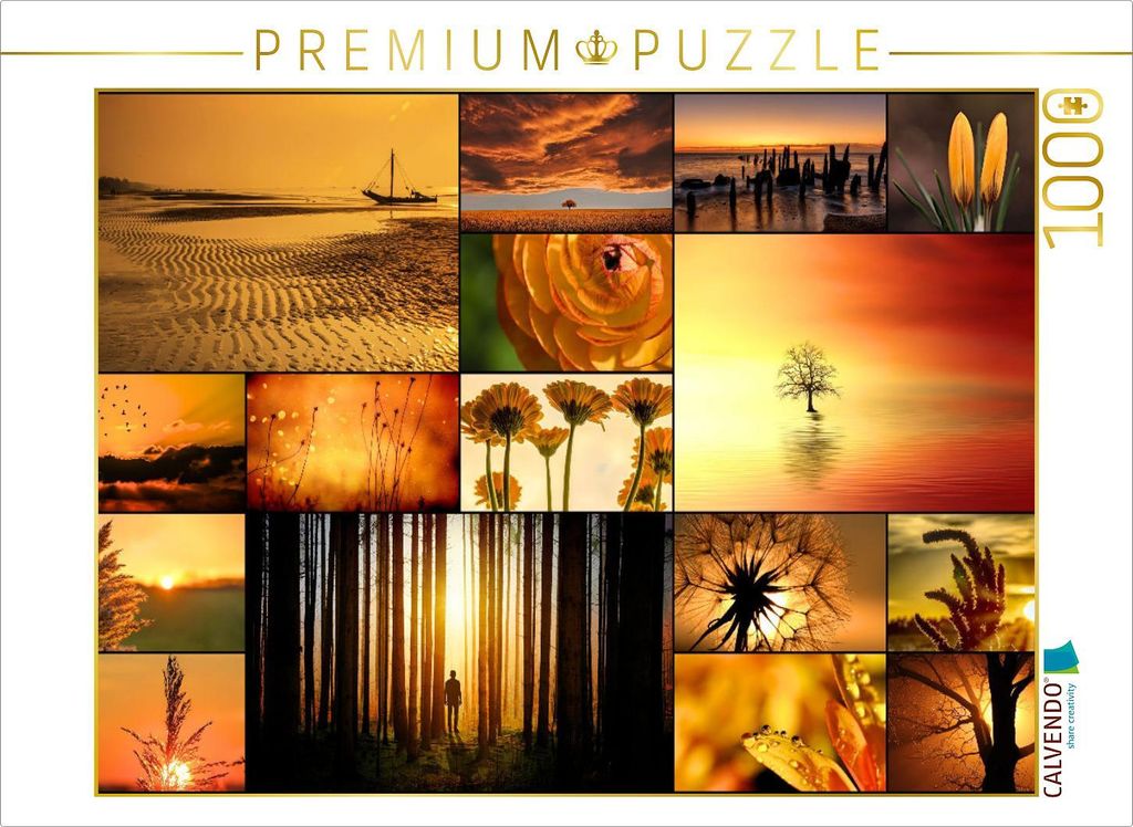 CALVENDO Puzzle Sunset | 1000 Teile Lege-Größe 64x48cm Foto-Puzzle für glückliche Stunden