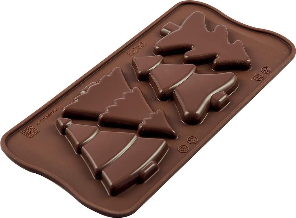 Silikomart 22.146.77.0065 Silikonform Choco Pine, braun