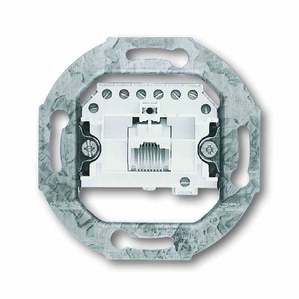 BUSCH-JAEGER 0213 Anschlussdose Cat3 UP 1xRJ45 RAL9010 rws