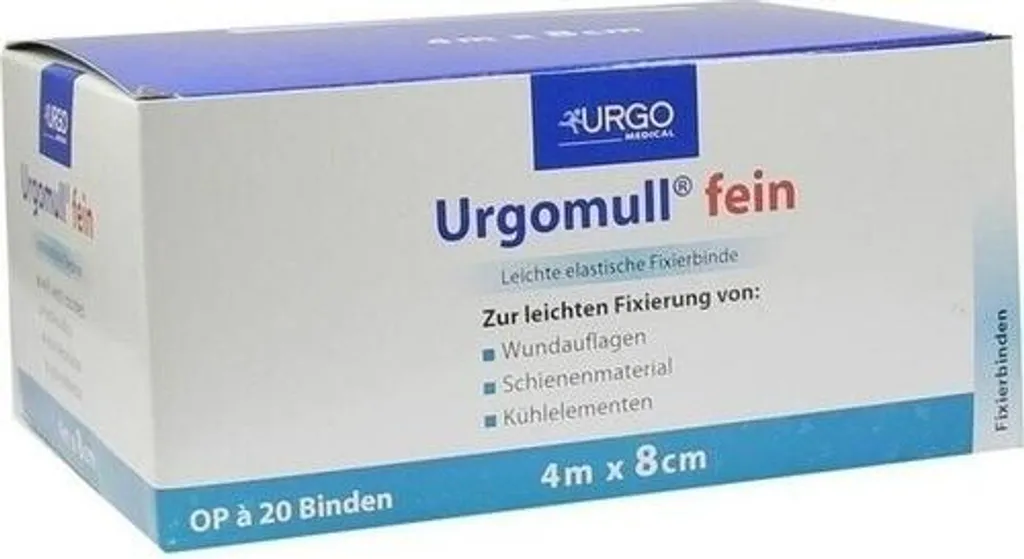 Urgomull fein 4mx8cm - Set 20 Bende Elastiche per Medicazioni Sicure