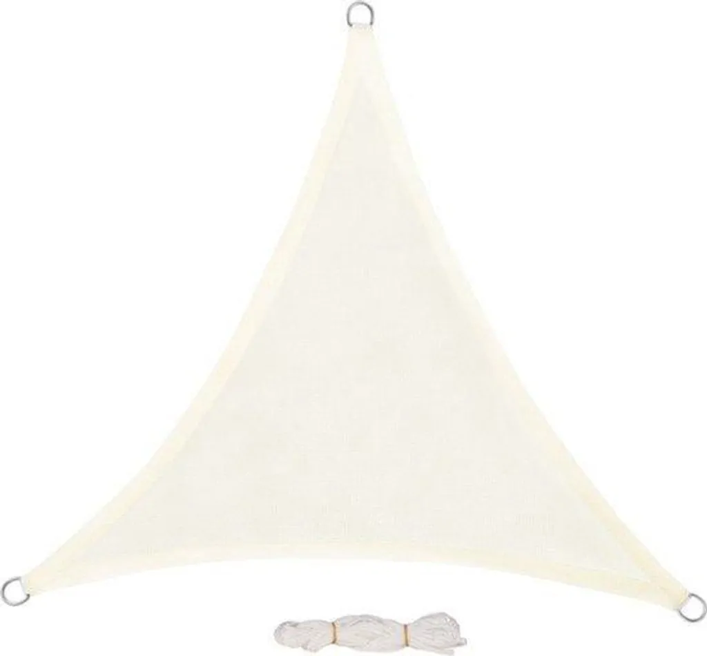 Tente d'ombrage respirante en toile HDPE 3m grise pour jardin et patio