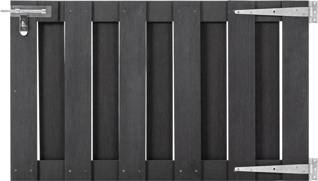 "2026 Promotion" Gartentor WPC 100x60 cm Grau - Gartentore CC26747