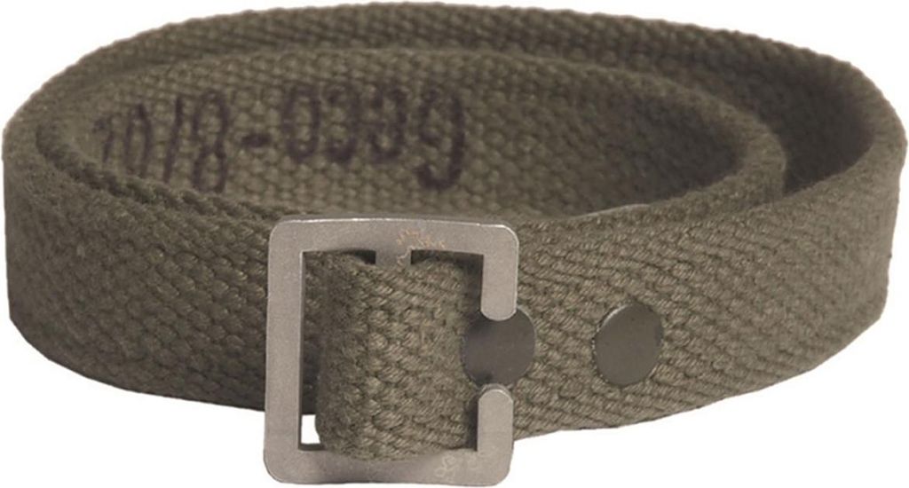 Bundeswehr Packriemen oliv reißfest 55 cm lang, 20 mm breit mit Aluminium-Schnalle