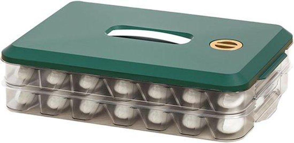 Kühlbox für Maultaschen | Stapelbarer Behälter für Maultaschen mit Deckel und Griff für Küche und Kühlschrank