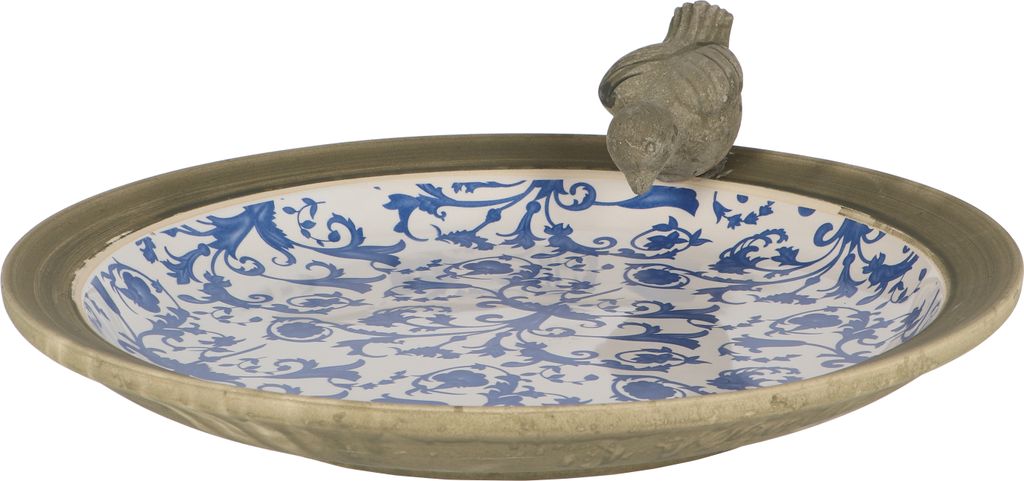Esschert Design Aged Ceramic Vogeltränke; AC10 Produktbild 1