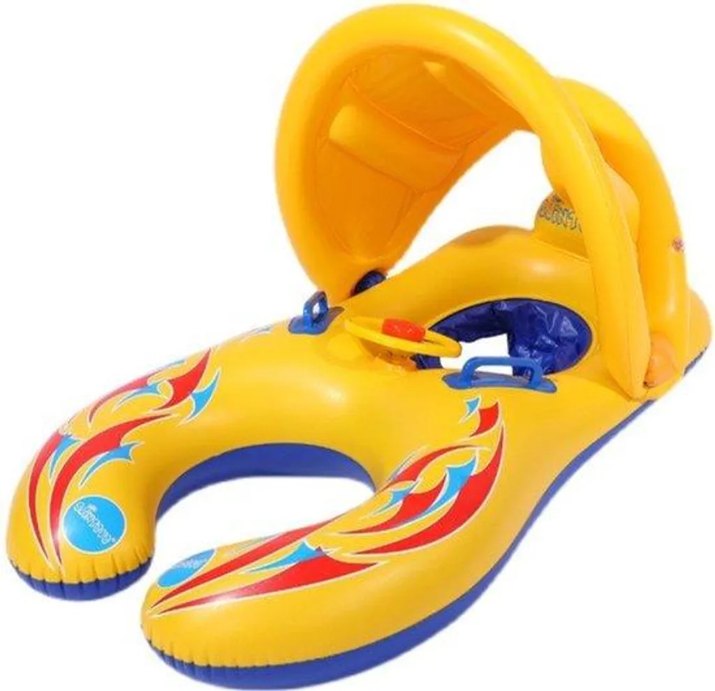 Flotteur d'apprentissage de natation avec pare-soleil amovible enfant