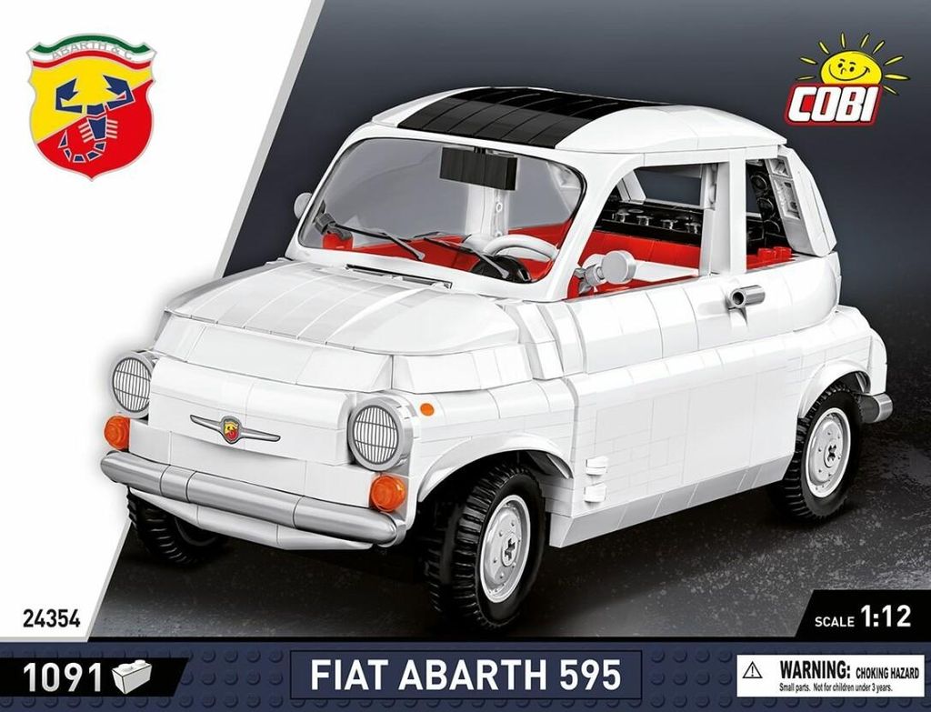 COBI Klemmbausteinset 1965 Fiat 500 Abarth, Auto, 1091 Produktbild 
