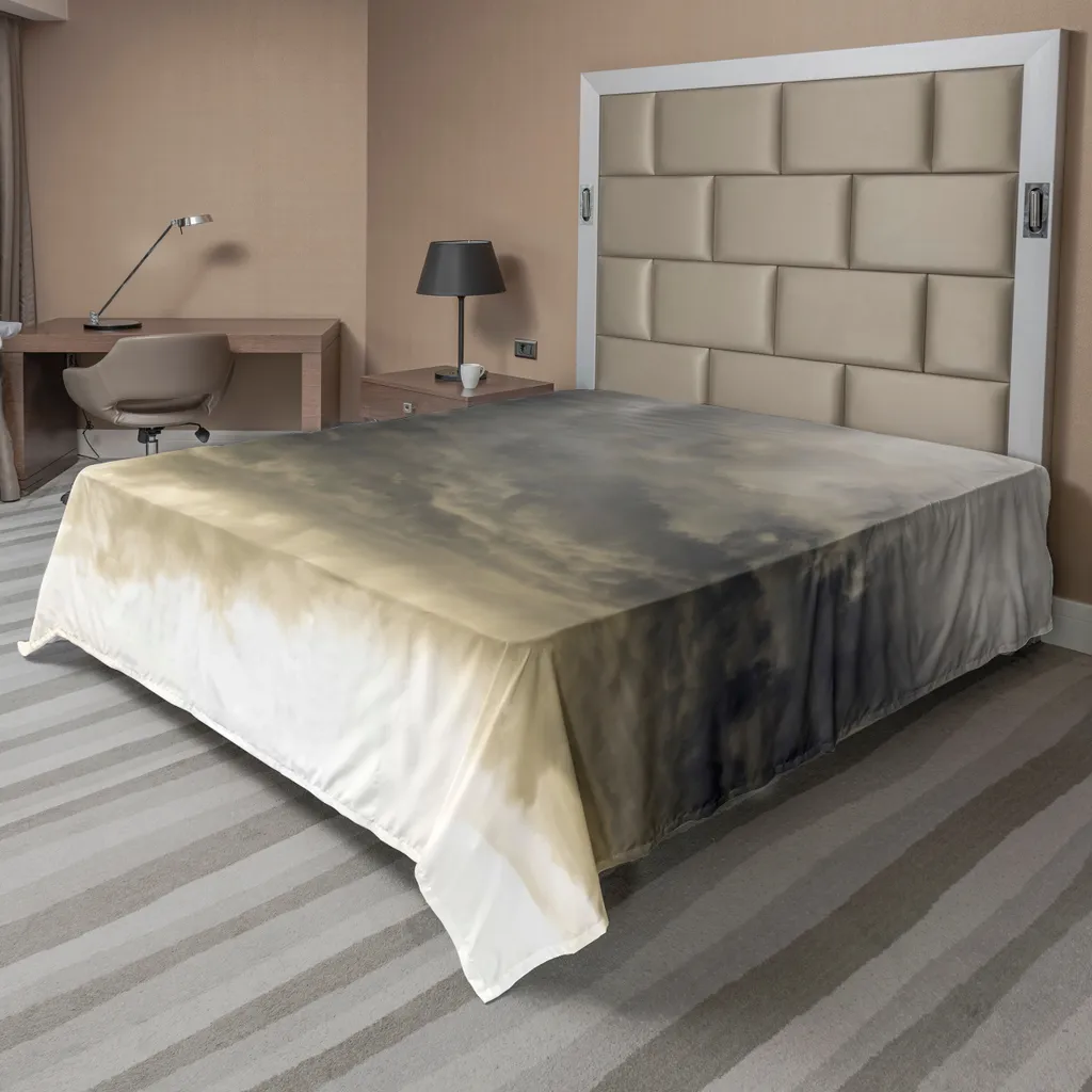 Lenzuolo Decorativo Grigio ABAKUHAUS - Stampa Nuvole HD 244x205cm